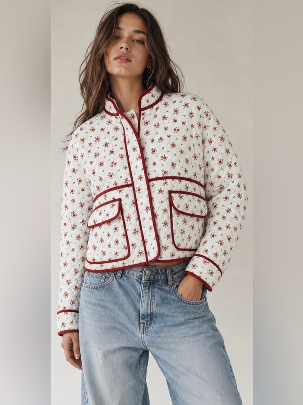NWT - 7 For All Mankind Cropped Quilted Jacket